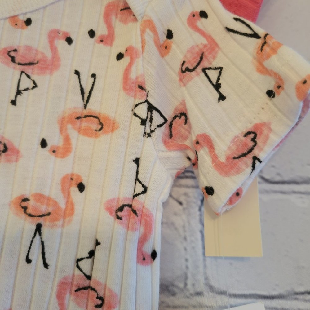 Baby Girls Rib Bodysuit, Pack of 3 - Picture 4 of 8